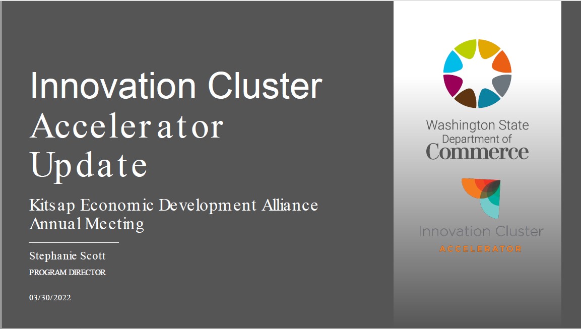Innovation Cluster Accelerator Program slides