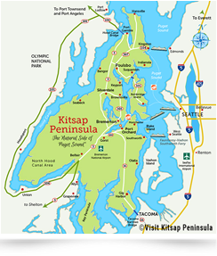 map of Kitsap Peninsula