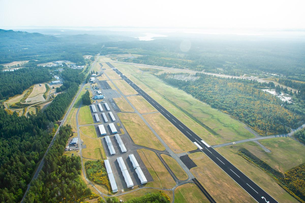 Aerial view of Bremerton National Airport. Photo credit: Port of Bremerton