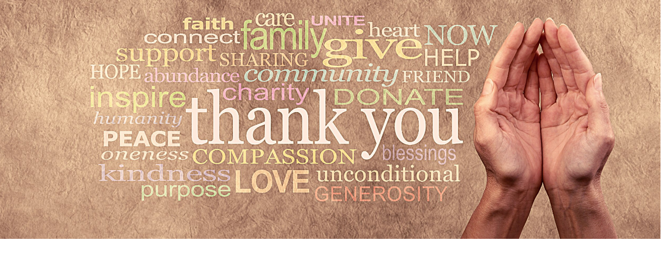 image showing words of thanks