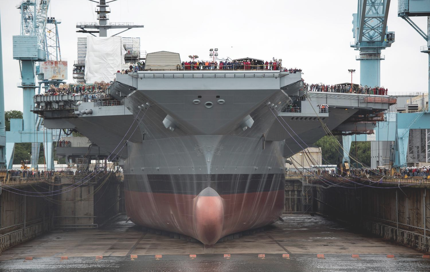 Aircraft Carrier in dry dock